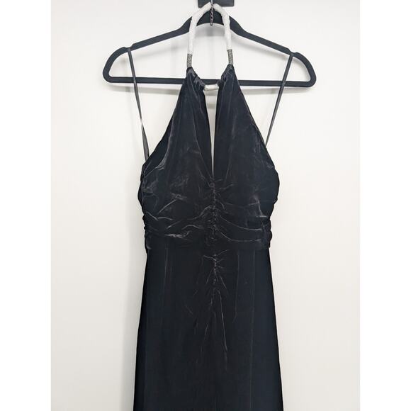 NWT Veronica Beard Josette Embellished Velvet Midi Dress Size 6 Black #2K454 - Picture 6 of 14